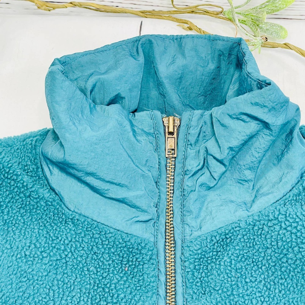 Wild Fable Teal Zip Up Light Puff Jacket - XS - Picture 5 of 11